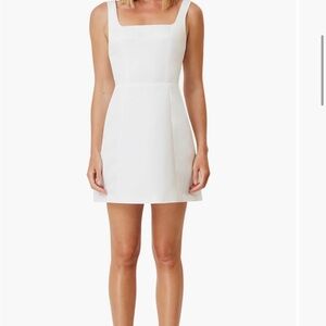 Elliatt Amelie Square Neck Satin Mini Dress